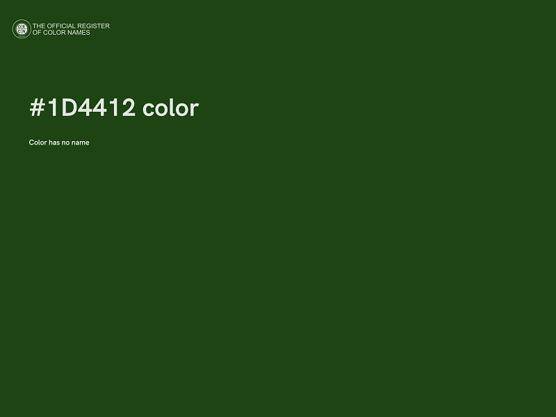 #1D4412 color image