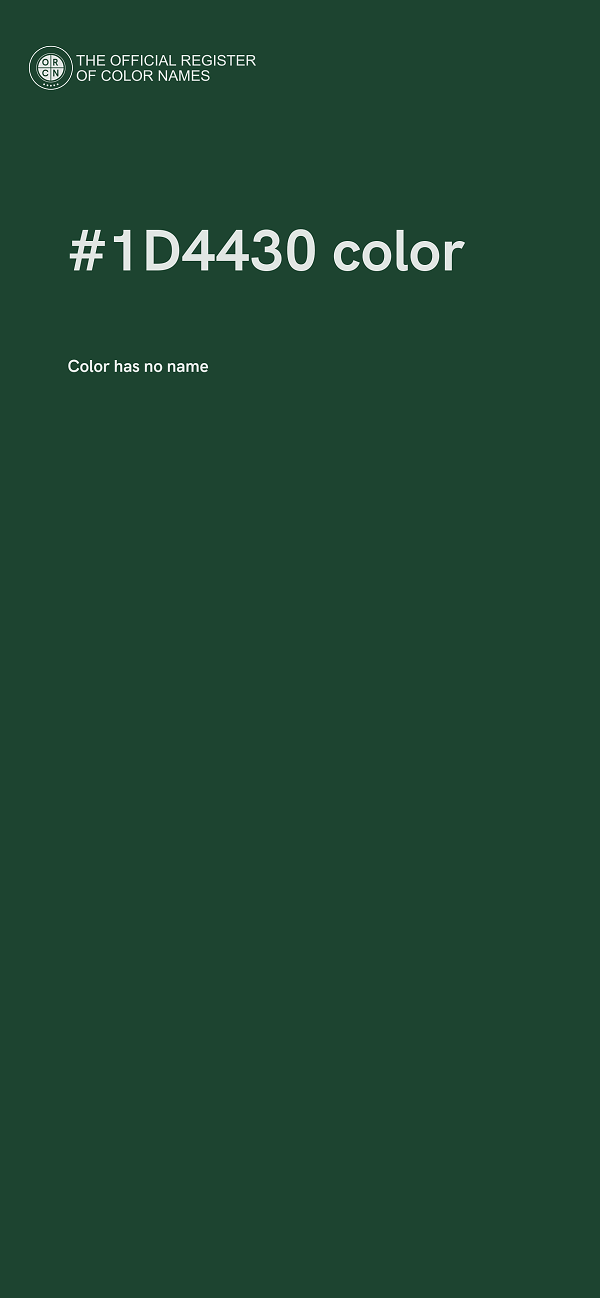 #1D4430 color image