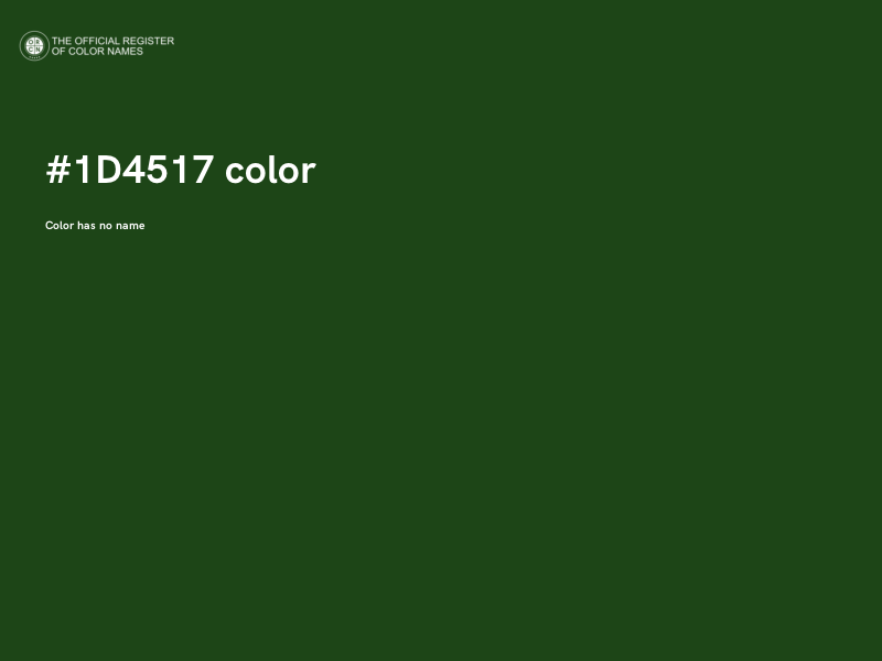 #1D4517 color image