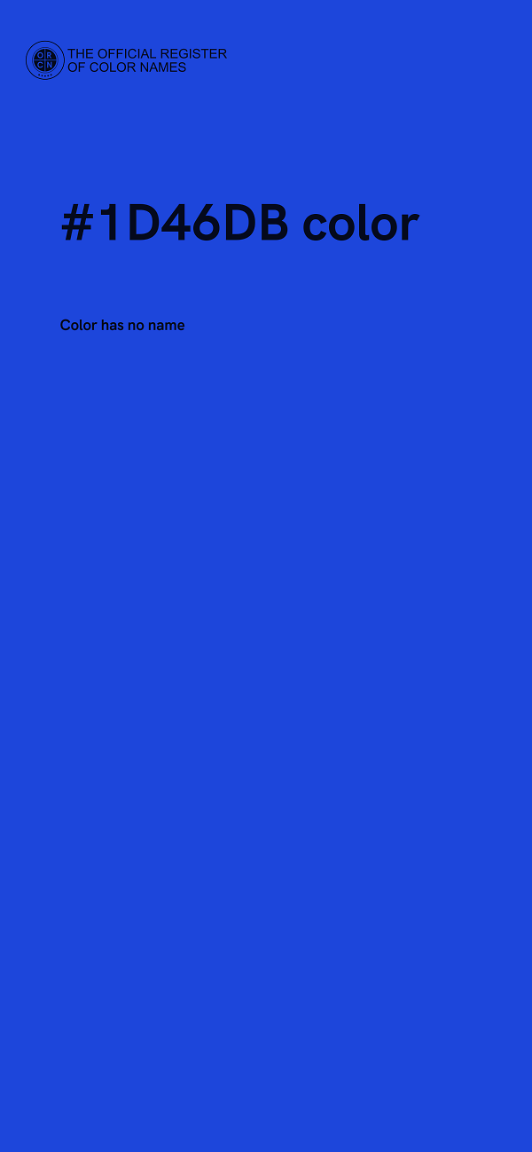 #1D46DB color image