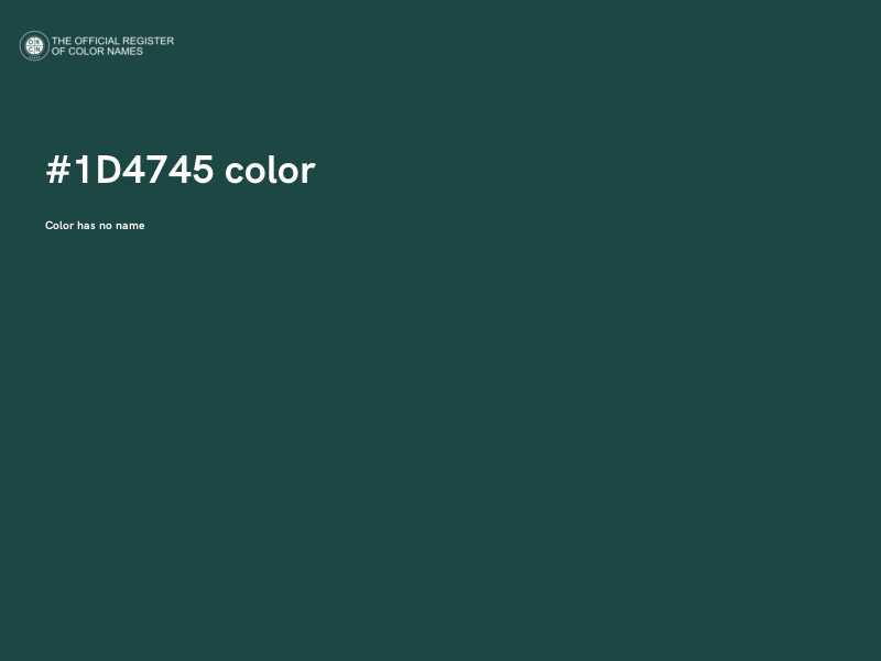 #1D4745 color image