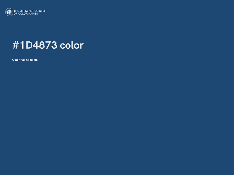#1D4873 color image