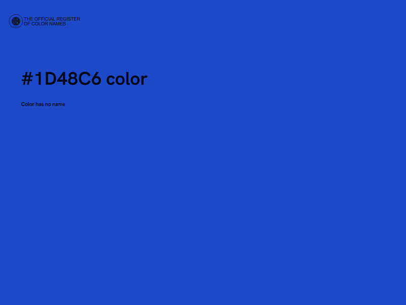 #1D48C6 color image