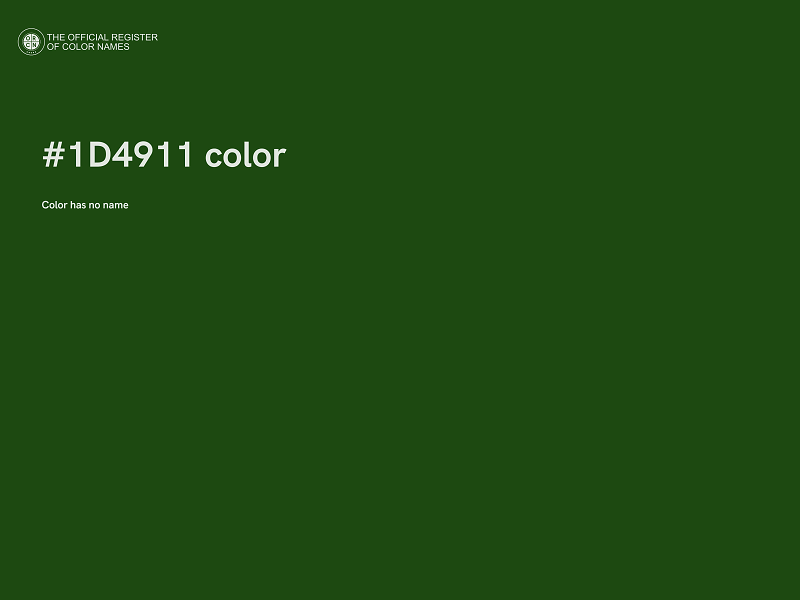 #1D4911 color image