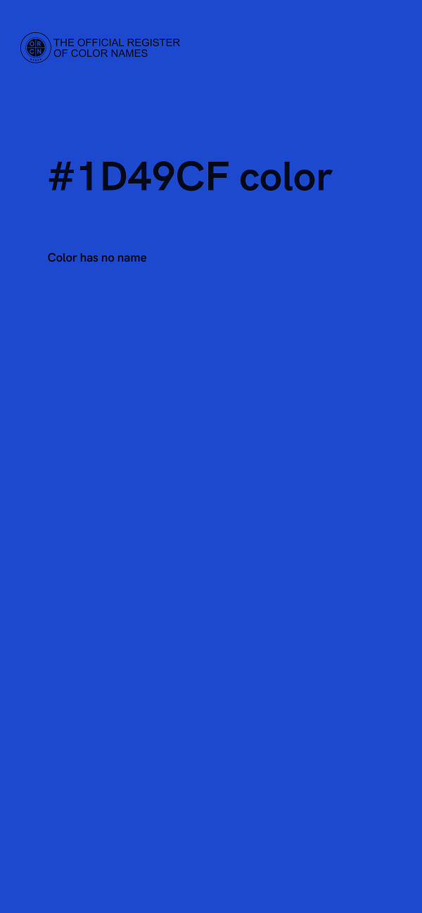 #1D49CF color image