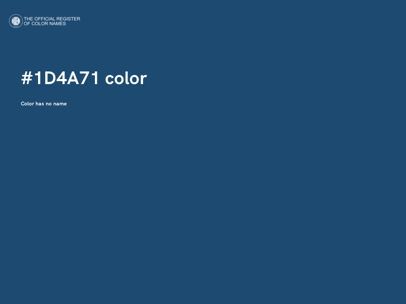 #1D4A71 color image