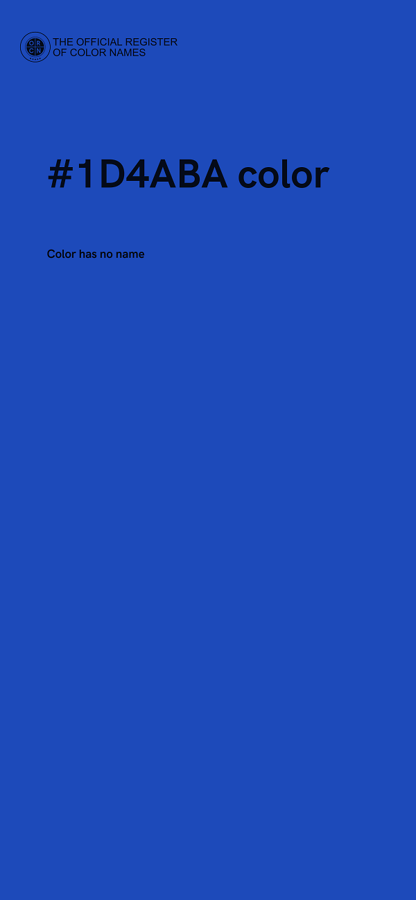 #1D4ABA color image
