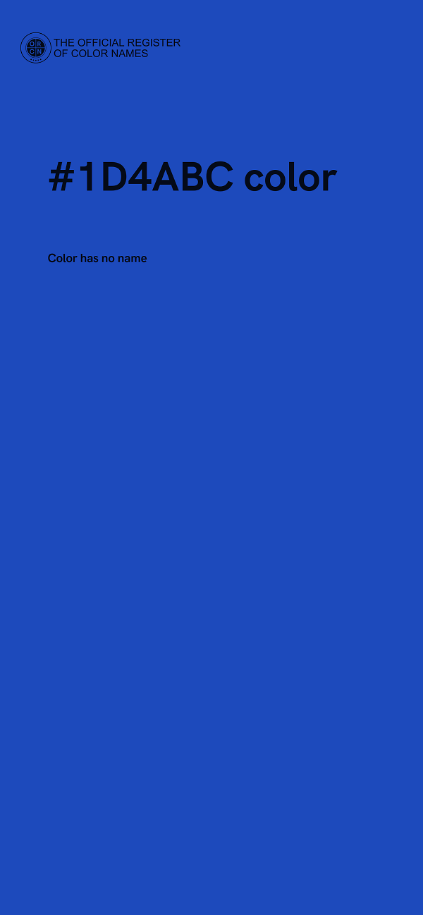 #1D4ABC color image