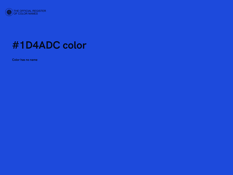 #1D4ADC color image
