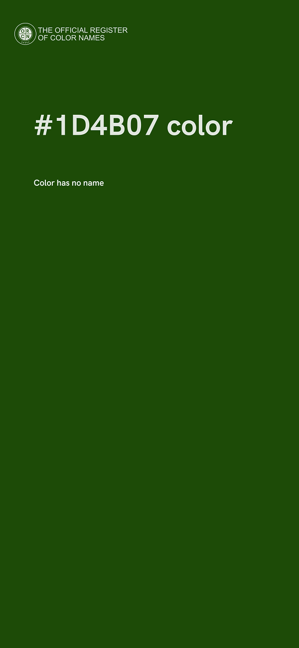 #1D4B07 color image