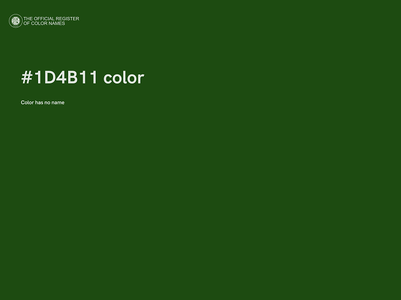 #1D4B11 color image