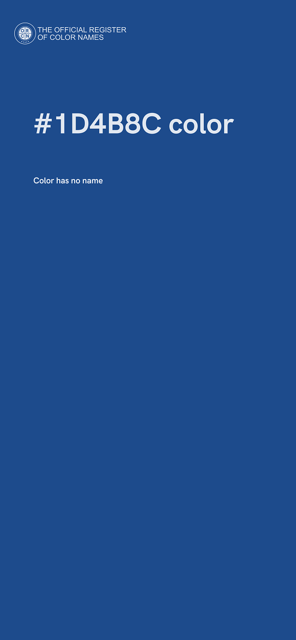 #1D4B8C color image