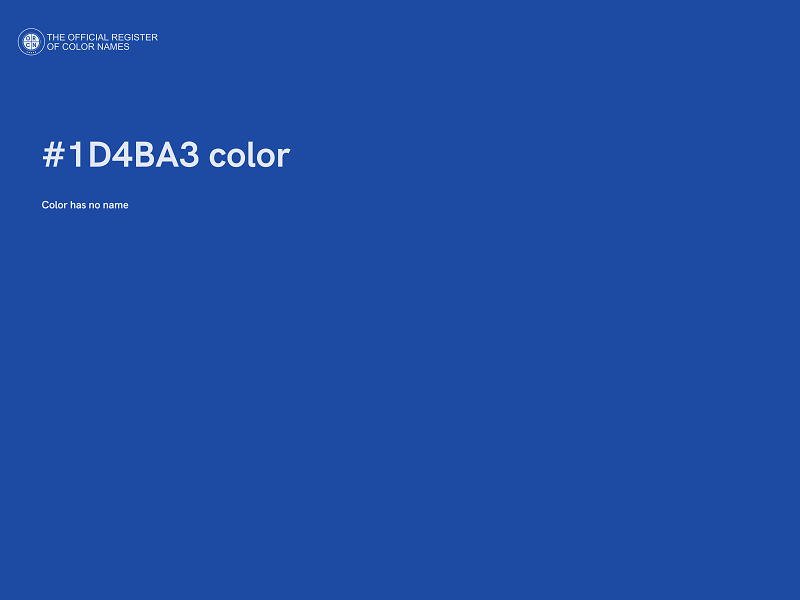 #1D4BA3 color image