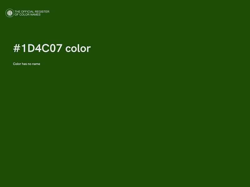 #1D4C07 color image