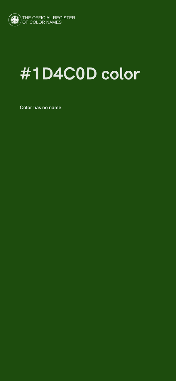 #1D4C0D color image