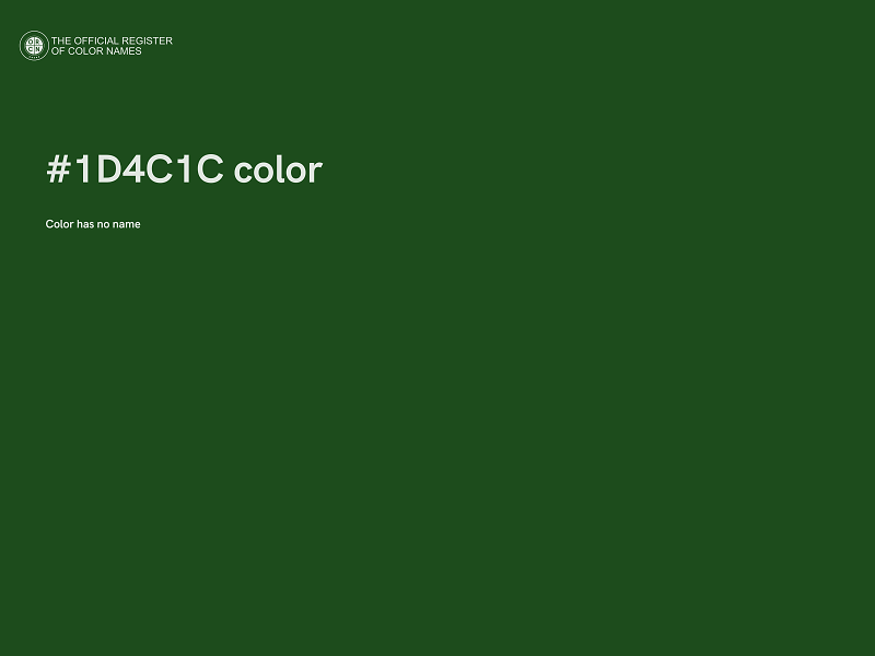 #1D4C1C color image