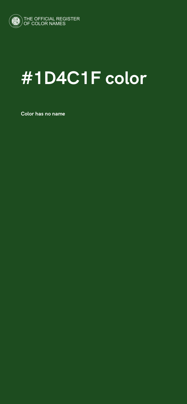 #1D4C1F color image
