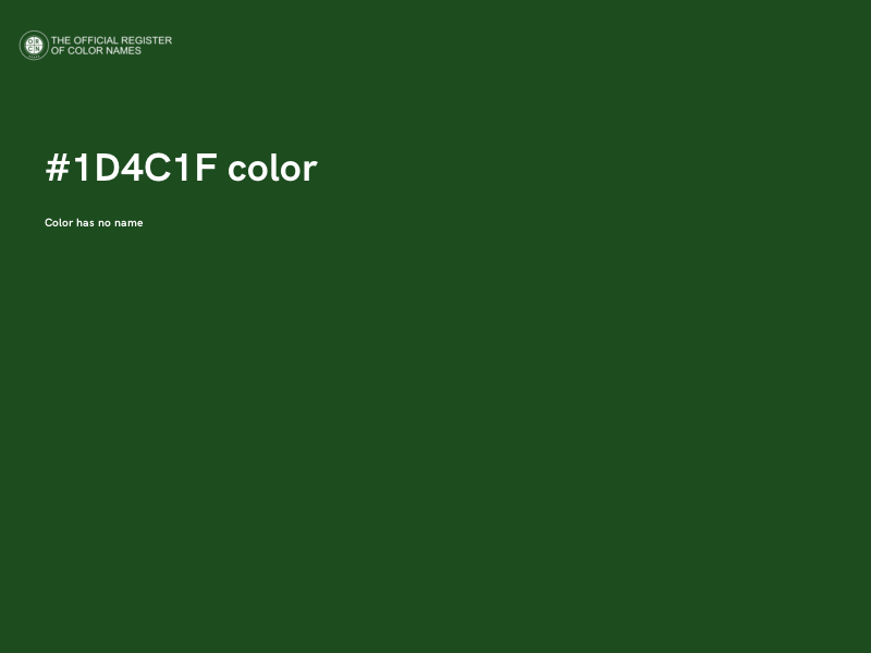 #1D4C1F color image
