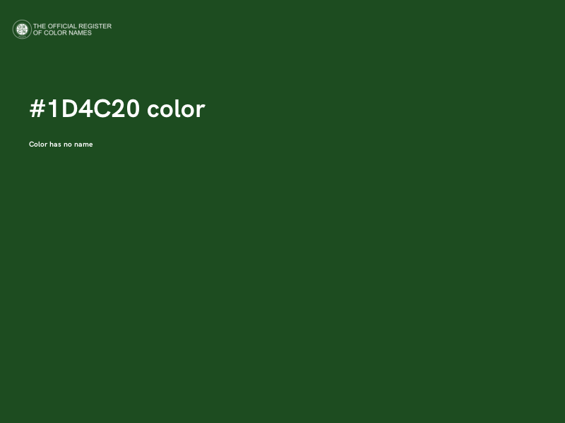 #1D4C20 color image