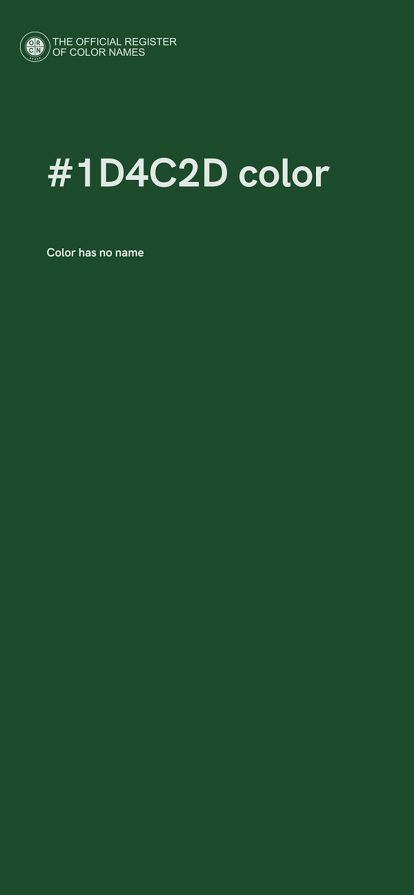 #1D4C2D color image