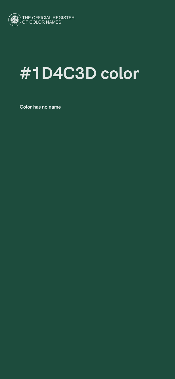 #1D4C3D color image