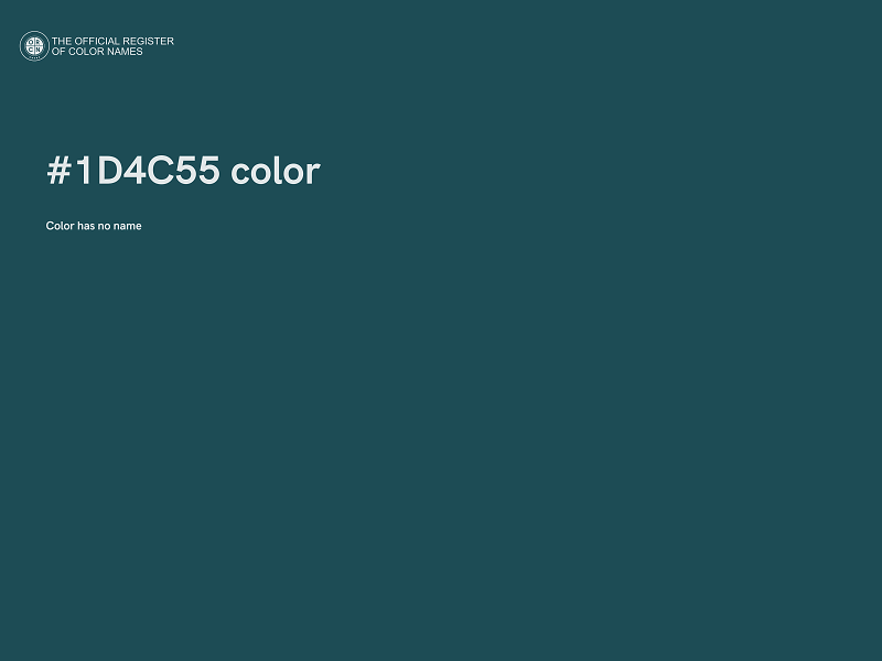 #1D4C55 color image