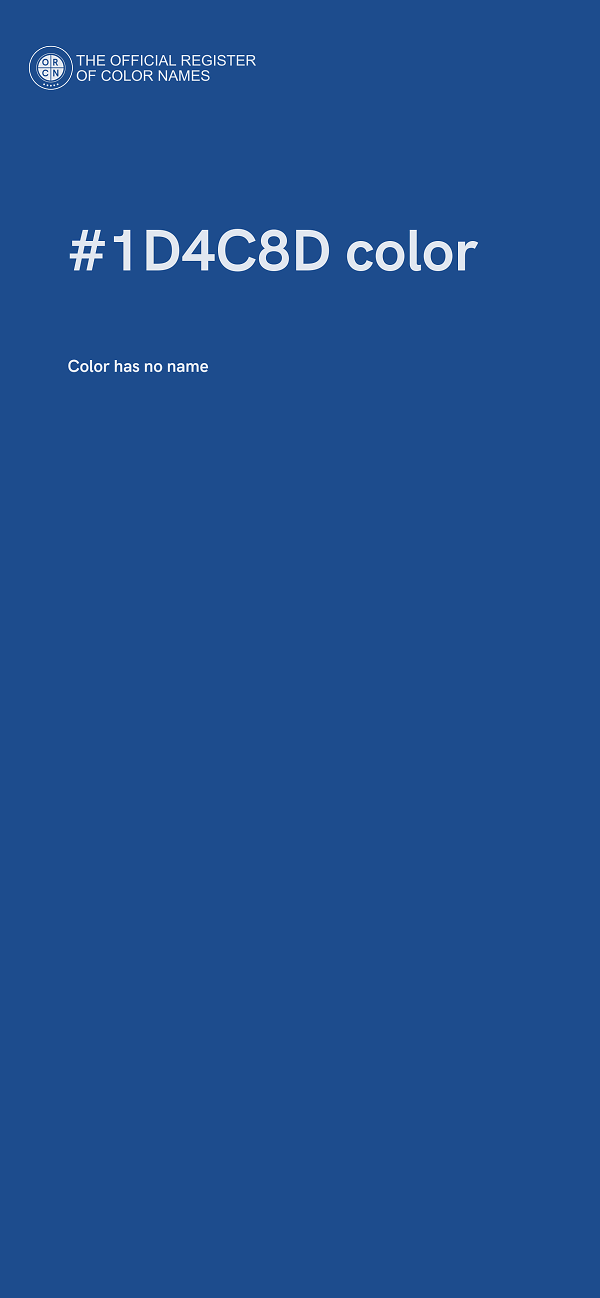 #1D4C8D color image