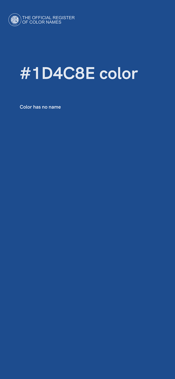 #1D4C8E color image