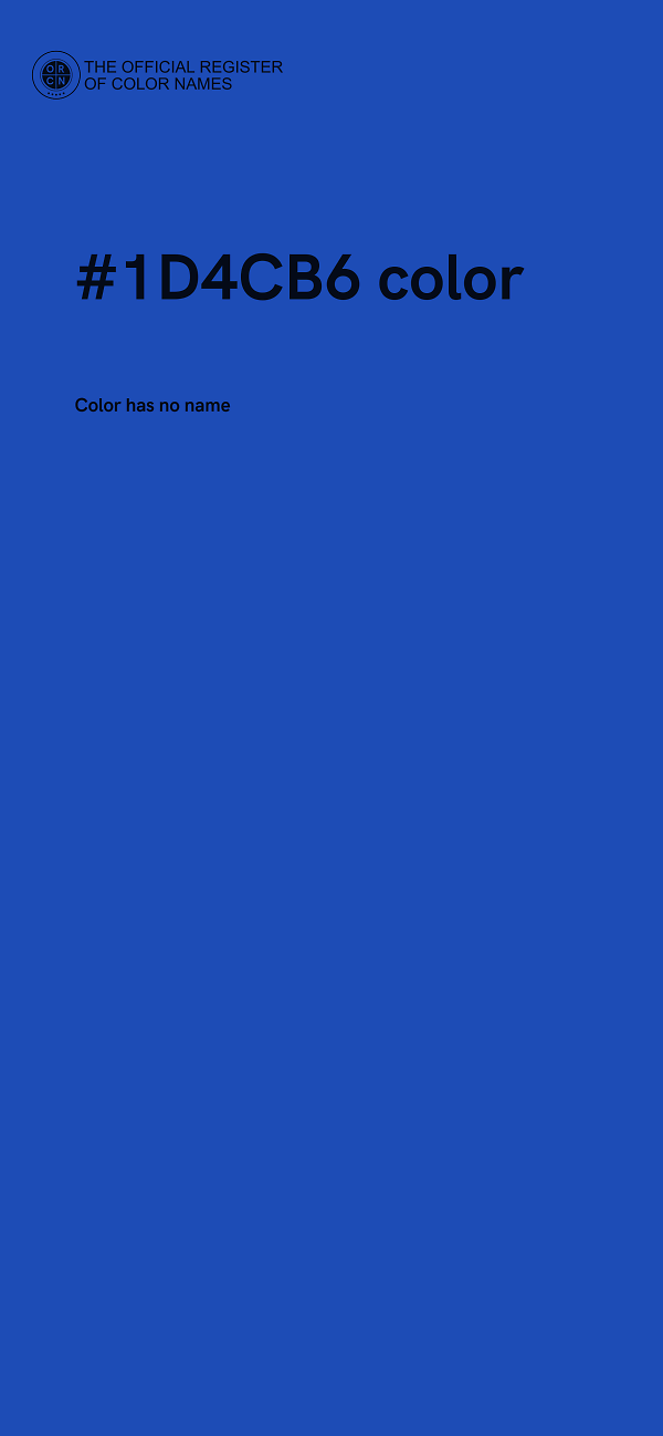 #1D4CB6 color image