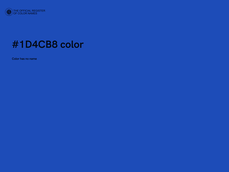 #1D4CB8 color image