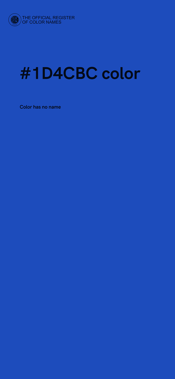 #1D4CBC color image