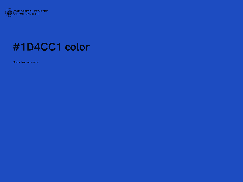 #1D4CC1 color image