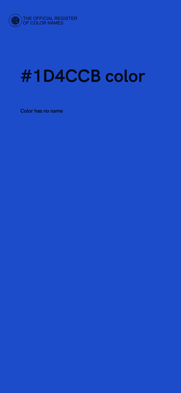 #1D4CCB color image