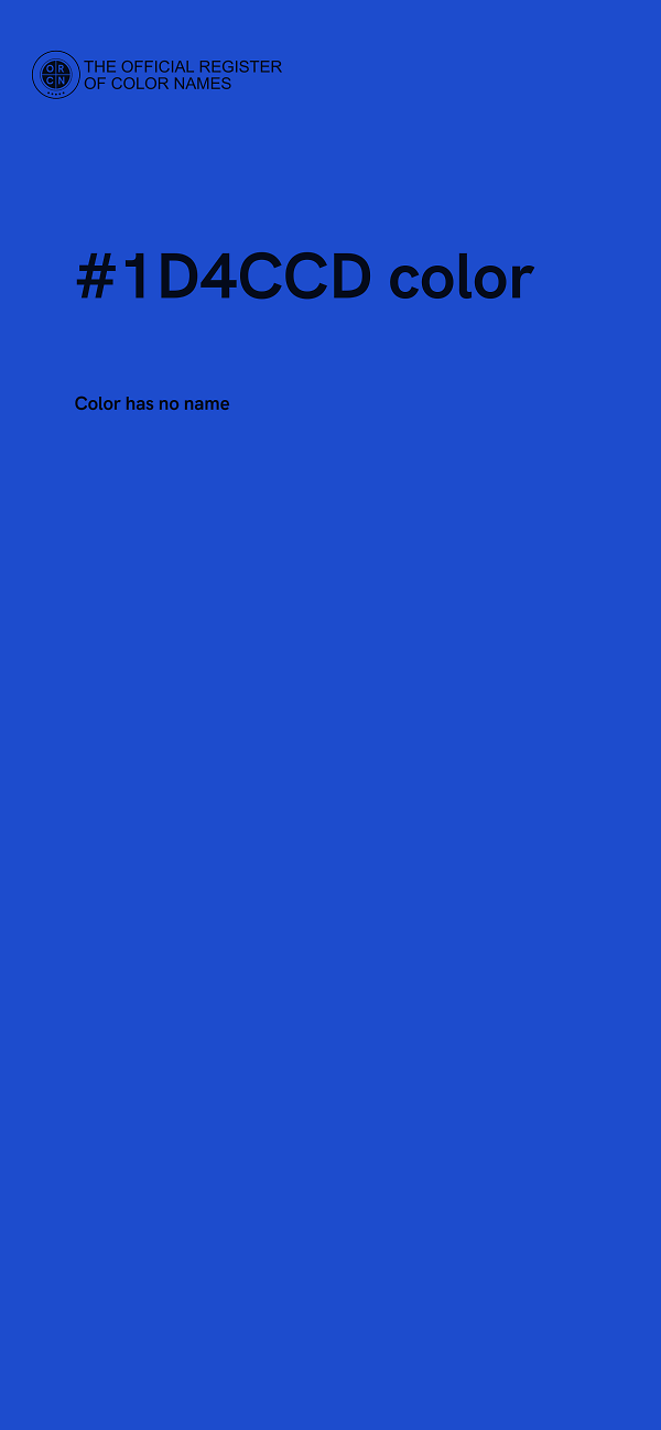 #1D4CCD color image