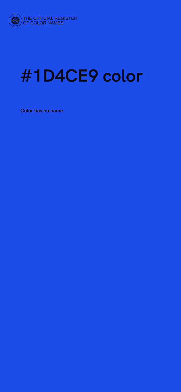 #1D4CE9 color image