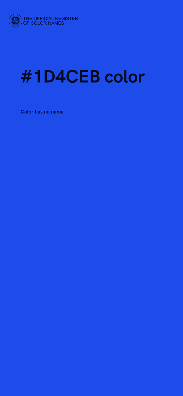 #1D4CEB color image