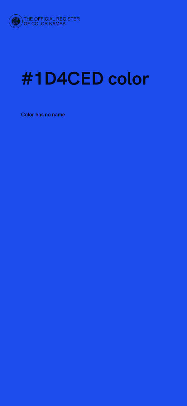 #1D4CED color image
