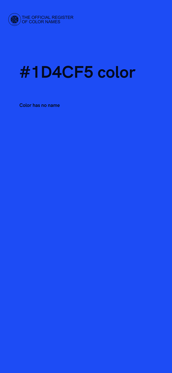 #1D4CF5 color image