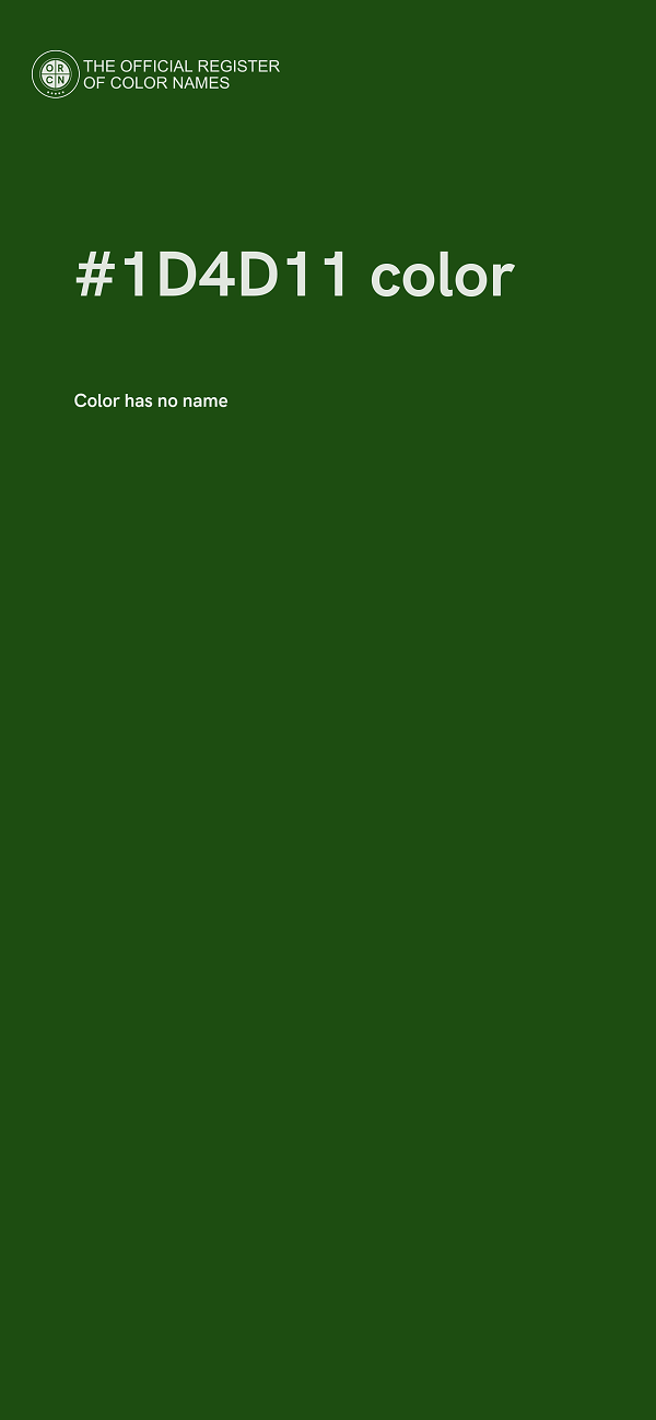 #1D4D11 color image