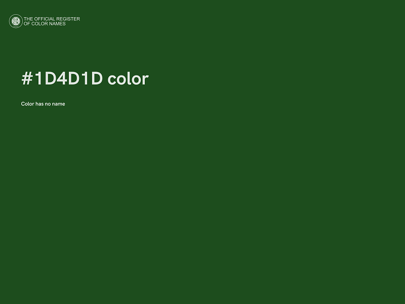 #1D4D1D color image