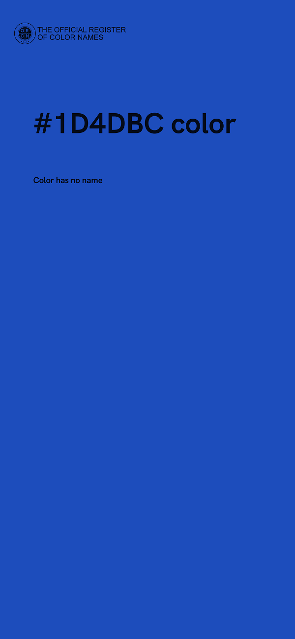#1D4DBC color image