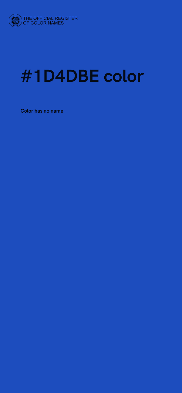 #1D4DBE color image