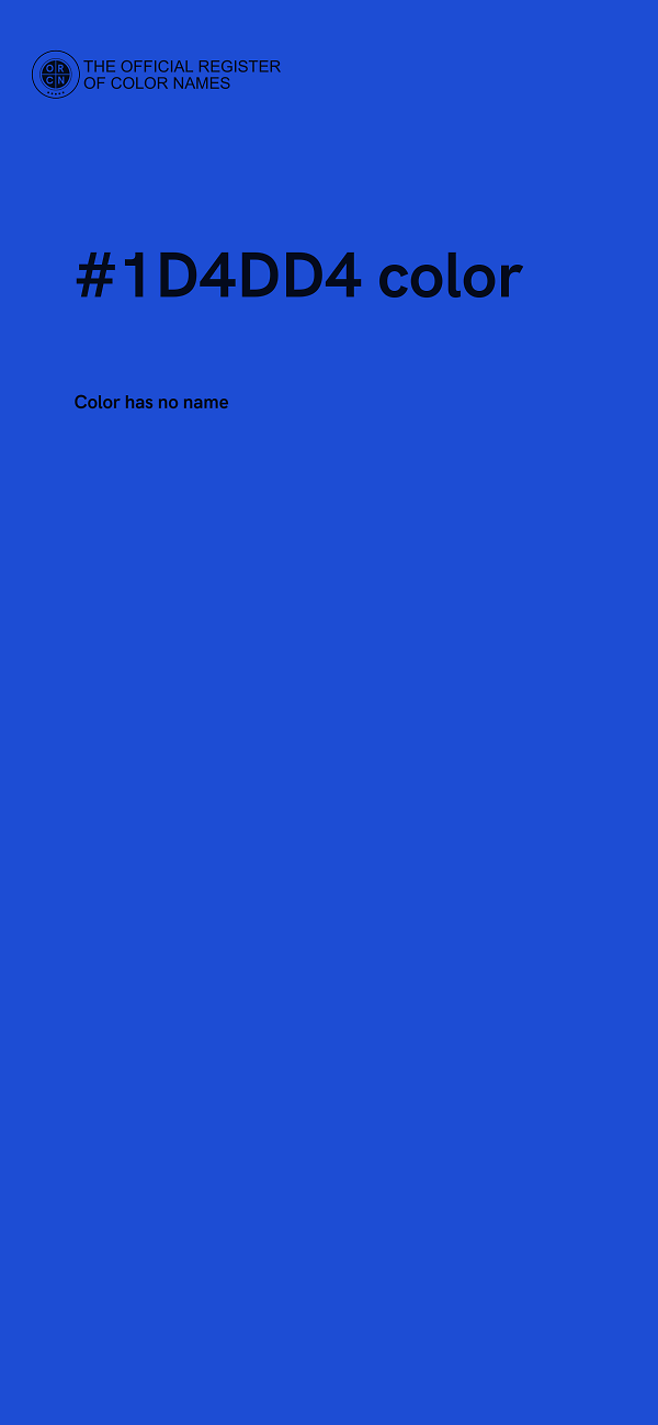 #1D4DD4 color image