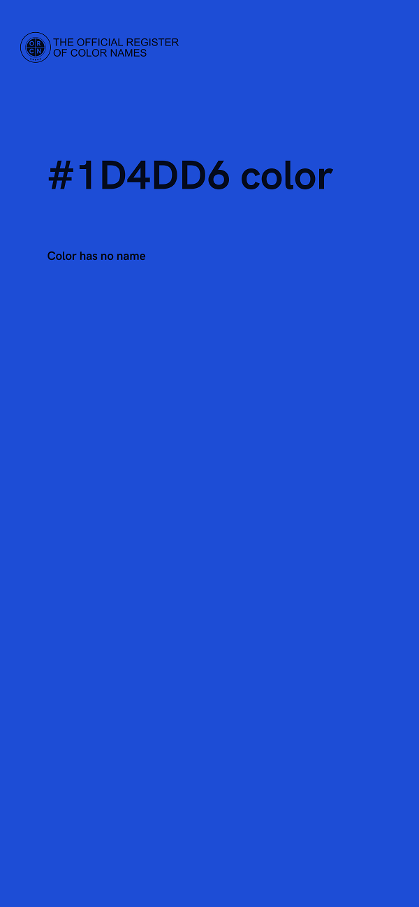 #1D4DD6 color image