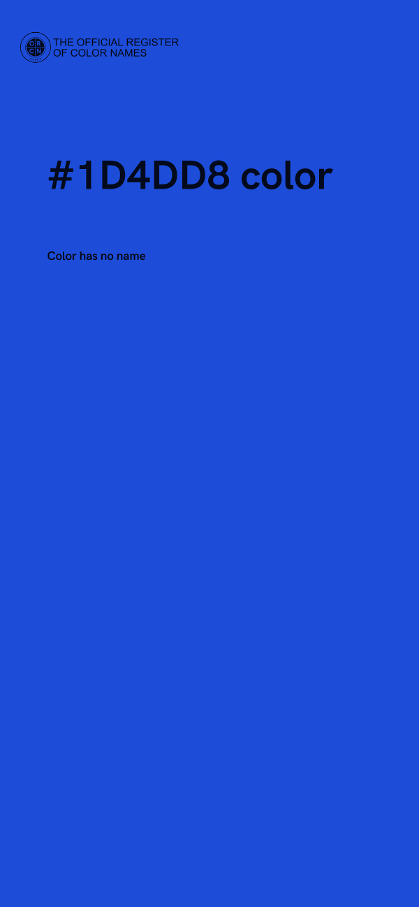 #1D4DD8 color image