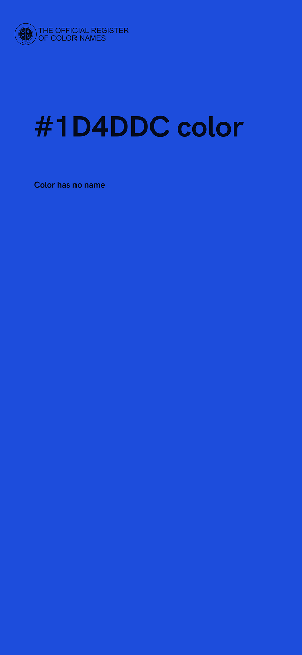 #1D4DDC color image