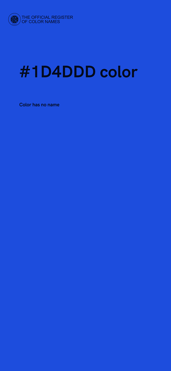 #1D4DDD color image