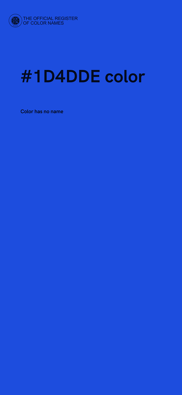 #1D4DDE color image