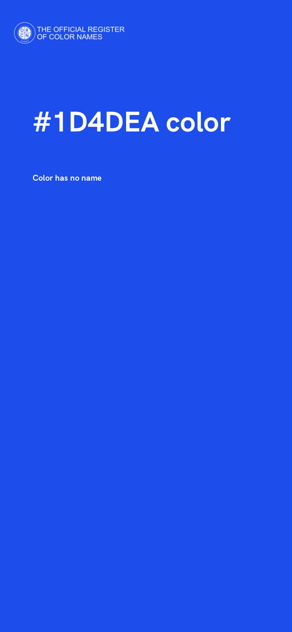 #1D4DEA color image
