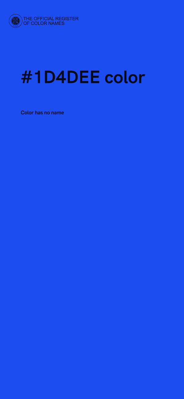 #1D4DEE color image